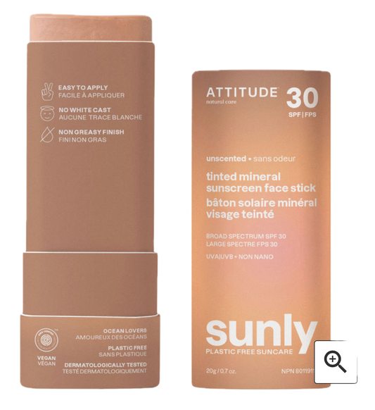 Tinted Mineral Sunscreen Face Stick - SPF 30