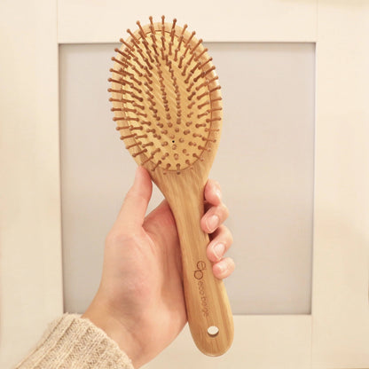 Round Bamboo Paddle Brush