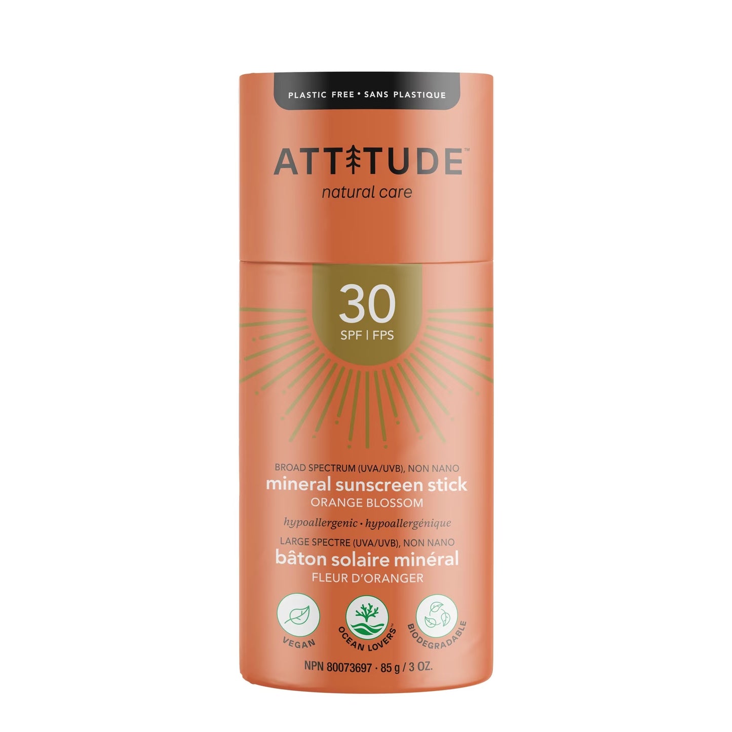Mineral Sunscreen Stick By Attitude - SPF 30