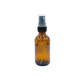 Small Amber Glass Bottle with Black Spray Cap