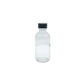 Small Clear Glass Bottle With Plain Cap